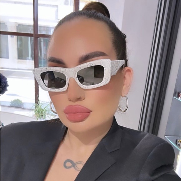 💯 - New - Prada Eyewear Symbole rectangular-frame sunglasses - Picture 12 of 17